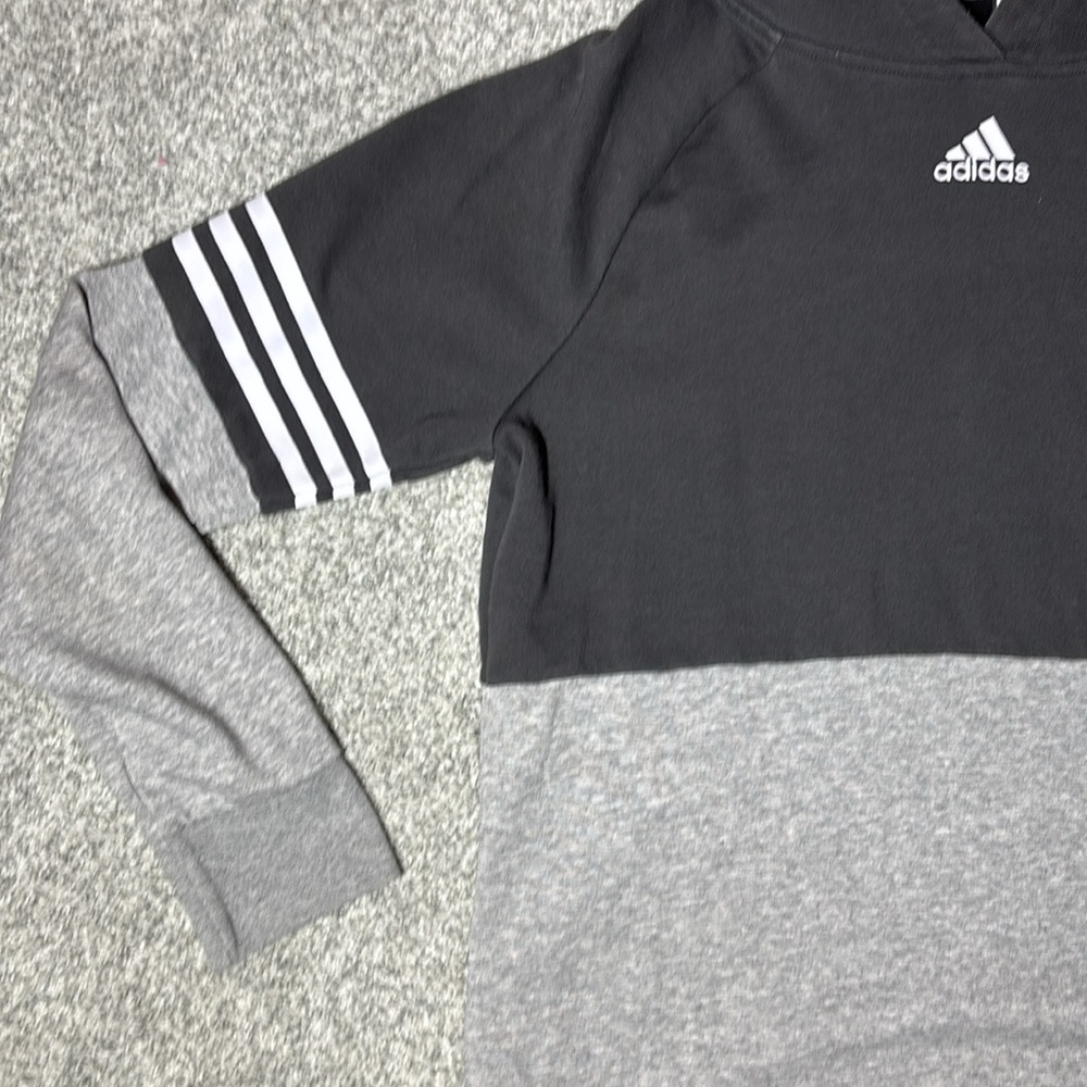Adidas Two-Tone rugby Hoodie slouchy loose fit sweatshirt casual sporty small - Picture 3 of 10